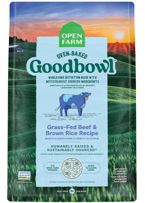 OPEN FARM GOODBOWL GRASS-FED BEEF & BROWN RICE RECIPE FOR DOGS 22LB