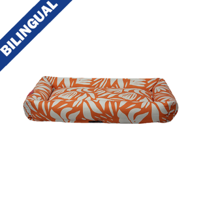 RUFF LOVE BOLSTER CLOUD BED RETRO SQUIGGLE DOG BED
