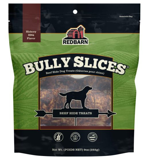 REDBARN BULLY SLICES ORIGINAL HICKORY BBQ DOG TREATS 9OZ