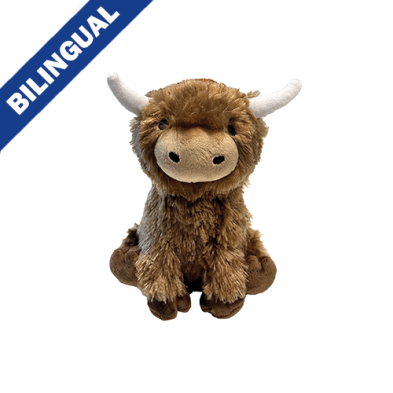 FOUFOUBRANDS FOUFIT HIGHLAND COW PLUSHIES LARGE 8.5" DOG TOY