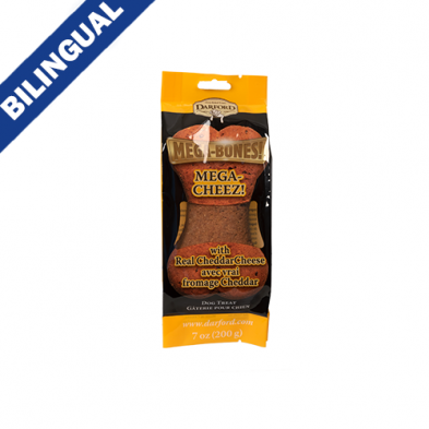 DARFORD MEGA BONES MEGACHEEZ! FLAVORED DOG TREATS