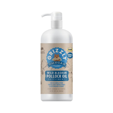 GRIZZLY PET PRODUCTS POLLOCK OIL 32 OZ (946ML)