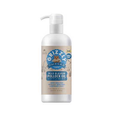 GRIZZLY PET PRODUCTS POLLOCK OIL 16 OZ (473ML)