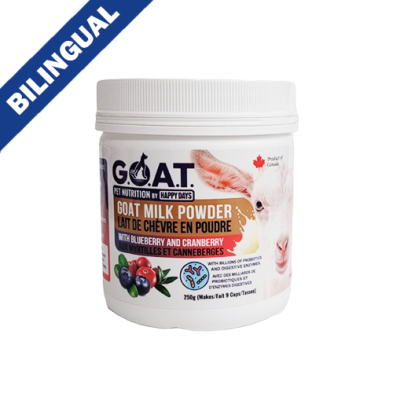 HAPPY DAYS GOAT MILK POWDER WITH BLUEBERRY AND CRANBERRY FOR DOGS 250G