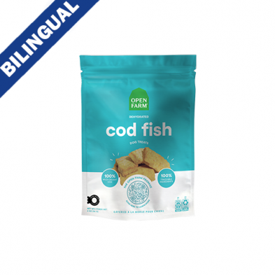 OPEN FARM DEHYDRATED COD FISH DOG TREATS 2OZ