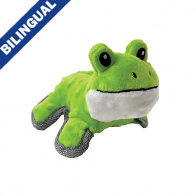 FOUFOUBRANDS FOUFIT MINI TUFFS FROG DOG TOY