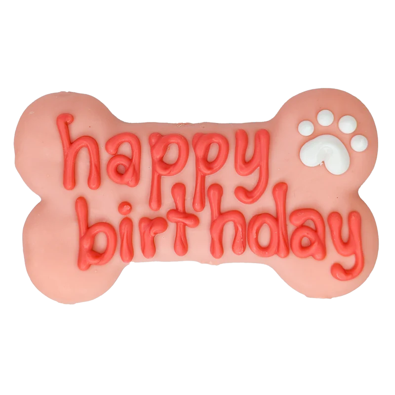BOSCO & ROXY’S - HAPPY BIRTHDAY/ BONNE FETE -  BONE 6”