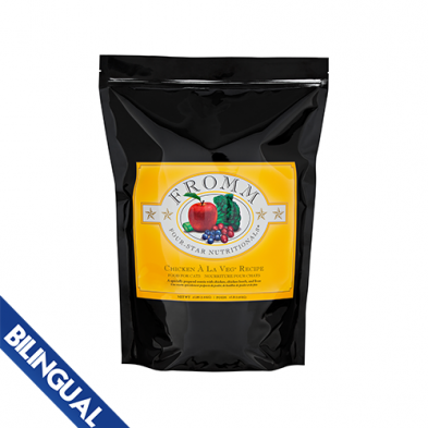 FROMM FOUR STAR NUTRITIONALS CHICKEN À LA VEG RECIPE DRY CAT FOOD 4 LB