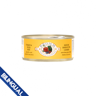 FROMM FOUR STAR NUTRITIONALS TURKEY & DUCK PÂTÉ WET CAT FOOD 5.5 OZ