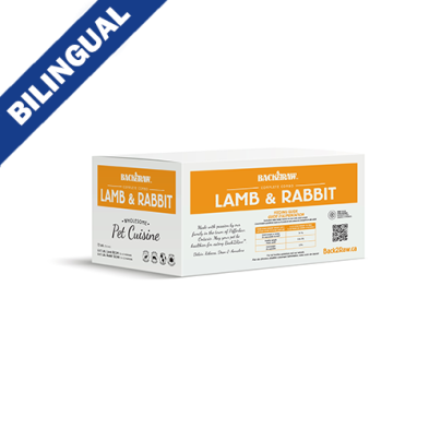 BACK2RAW™ COMPLETE LAMB RECIPE & RABBIT BLEND FROZEN DOG FOOD 12LB