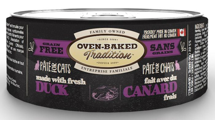 OVEN-BAKED TRADITION GRAIN FREE DUCK PATE CAT 5.5OZ