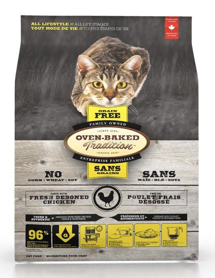 OVEN-BAKED TRADITION GRAIN FREE CHICKEN CAT 10LB