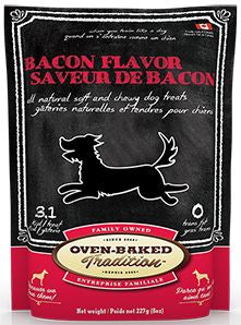 OVEN-BAKED TRADITION SOFT AND CHEWY BACON DOG 8OZ