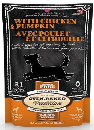OVEN-BAKED TRADITION SOFT AND CHEWY CHICKEN AND PUMPKIN DOG 8OZ