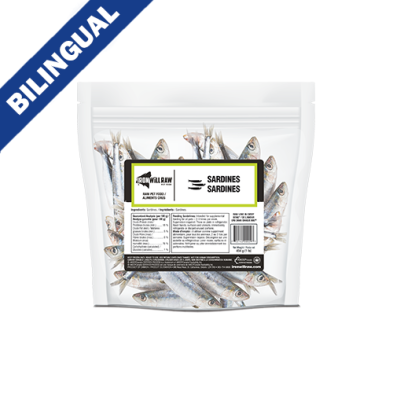 IRON WILL RAW SARDINES FROZEN DOG TREAT 1LB