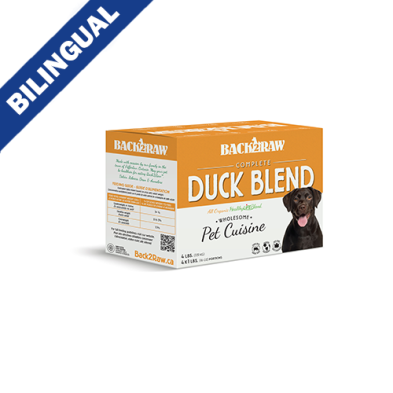BACK2RAW COMPLETE DUCK BLEND FROZEN DOG FOOD 4LB