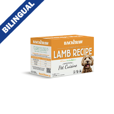 BACK2RAW COMPLETE LAMB RECIPE FROZEN DOG FOOD 4LB