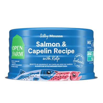 OPEN FARM SALMON & CAPELIN RECIPE WITH KELP WET DOG FOOD 7OZ