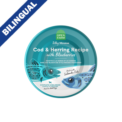 OPEN FARM COD & HERRING RECIPE WITH BLUEBERRIES WET DOG FOOD 7OZ