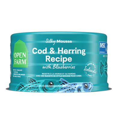 OPEN FARM COD & HERRING RECIPE WITH BLUEBERRIES WET DOG FOOD 7OZ