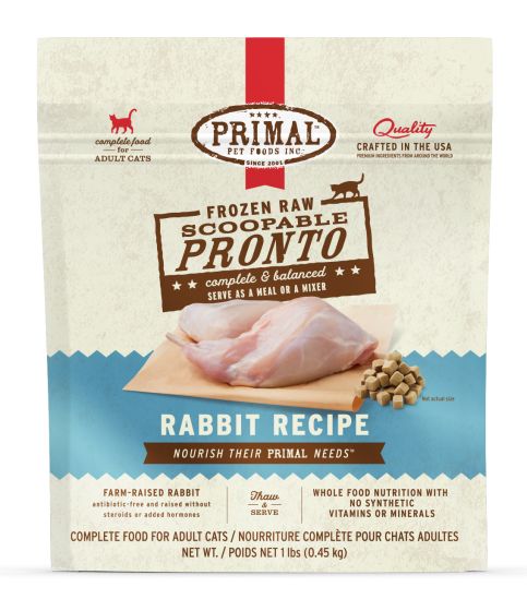Primal Frozen Pronto Rabbit Cat 1lb