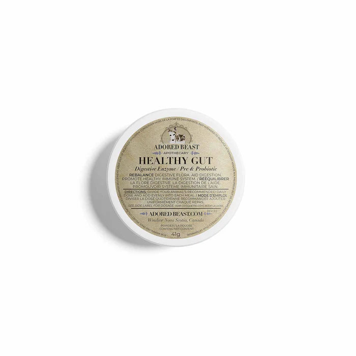 ADORED BEAST APOTHECARY - HEALTHY GUT- DIGESTIVE ENZYME/ PRE & PROBIOTIC - 41G