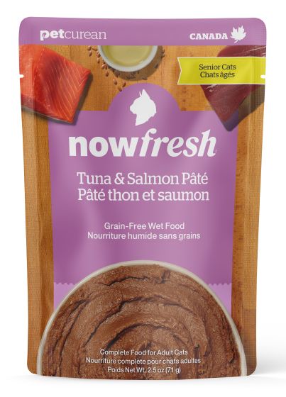 NOW FRESH GRAIN FREE TUNA AND SALMON PATE SENIOR CAT 2.5OZ