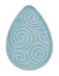 DEXYPAWS ENRICHMENT LICKING MAT, DEWDROP SHAPE, SKY BLUE