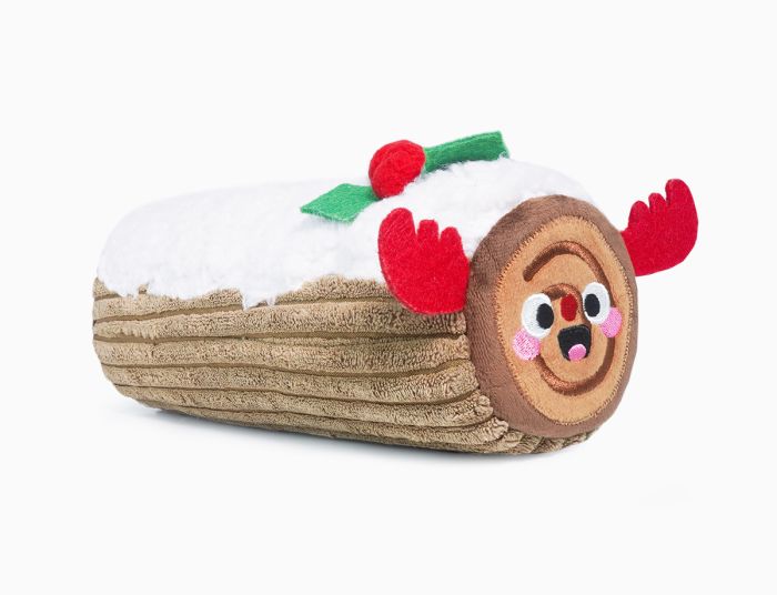 HUGSMART FUZZY FRIENDZ HAPPY WOOFMAS - YULE LOG