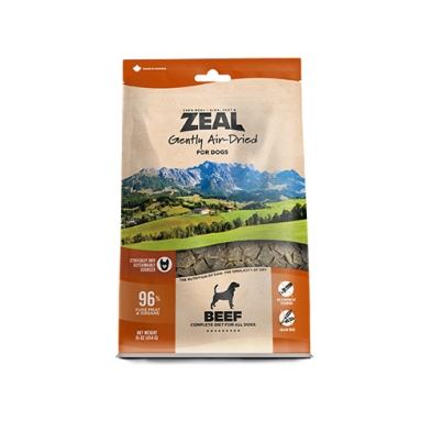 ZEAL CANADA GENTLY AIR-DRIED GRAIN FREE BEEF RECIPE FOR DOGS 1LB