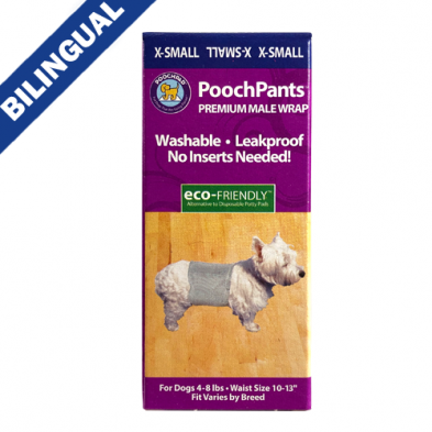 POOCH PAD POOCHPANTS REUSABLE MALE WRAP X-SMALL