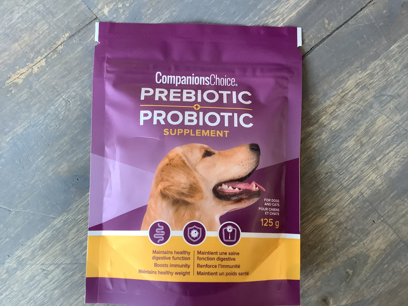 COMPANIONS CHOICE PREBIOTIC + PROBIOTIC POWDER SUPPLEMENT 125G DOG & CAT