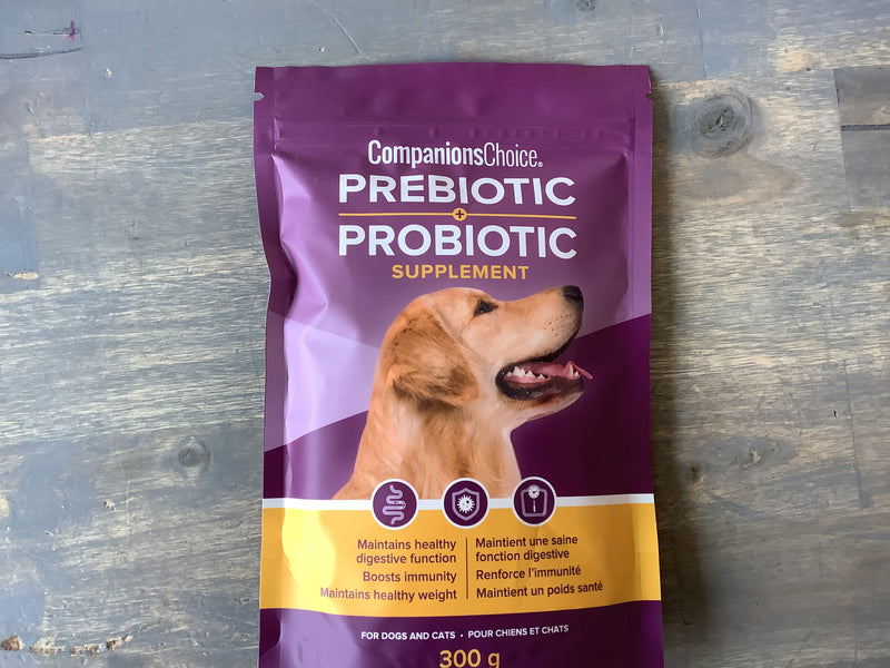 COMPANIONS CHOICE PREBIOTIC + PROBIOTIC POWDER SUPPLEMENT 300G DOG & CAT