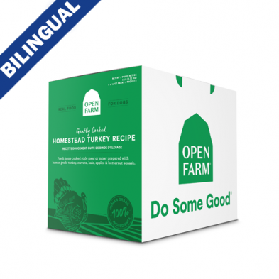 OPEN FARM HOMESTEAD TURKEY GENTLE COOKED RECIPE FROZEN DOG FOOD 96OZ