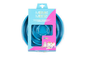 MESSY MUTTS - INTERACTIVE SLOW FEEDER - BLUE - 1.5 CUPS