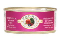 FROMM FOUR STAR NUTRITIONALS CHICKEN, DUCK & SALMON PÂTÉ WET CAT FOOD 5.5OZ