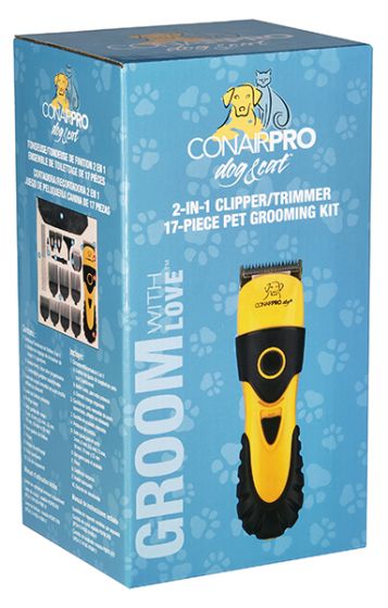 CONAIRPRO 2 IN 1 CLIPPER TRIMMER 17PC GROOMING KIT DOG 1PC
