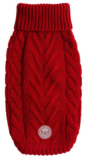 GF PET CHALET SWEATER - RED