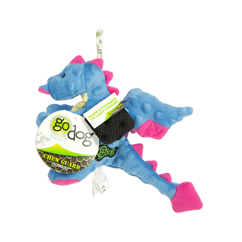 GODOG DRAGONS WITH CHEW GUARD TECHNOLOGY PERIWINKLE SMALL