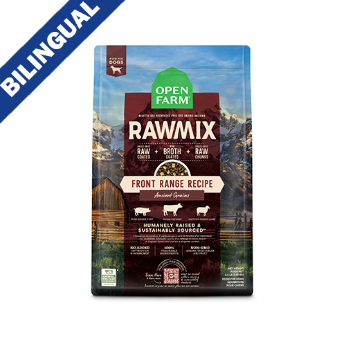 OPEN FARM RAWMIX FRONT RANGE RECIPE WITH ANCIENT GRAINS DRY DOG FOOD 3.5LB