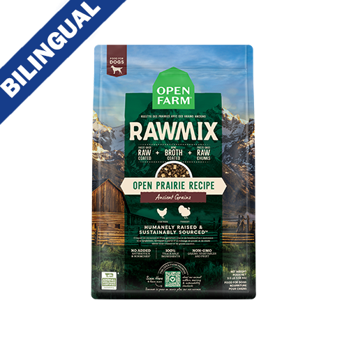 OPEN FARM RAWMIX OPEN PRAIRIE RECIPE WITH ANCIENT GRAINS DRY DOG FOOD 3.5LB
