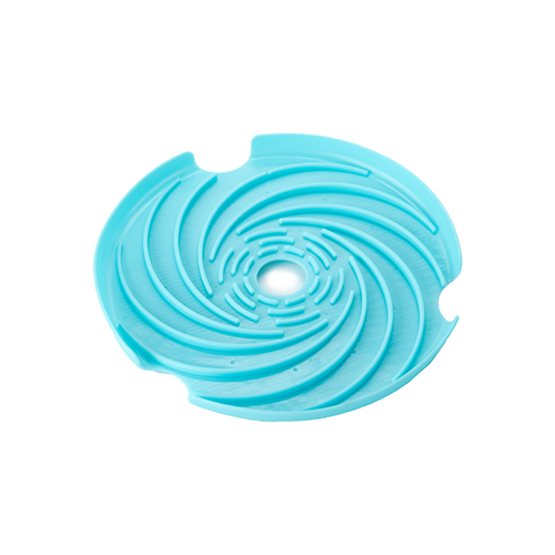 PETDREAMHOUSE SPIN INTERACTIVE SLOW FEEDER ACCESSORIES - FLYING DISC INTERACTIVE LICK FEEDER & FRISBEE BLUE