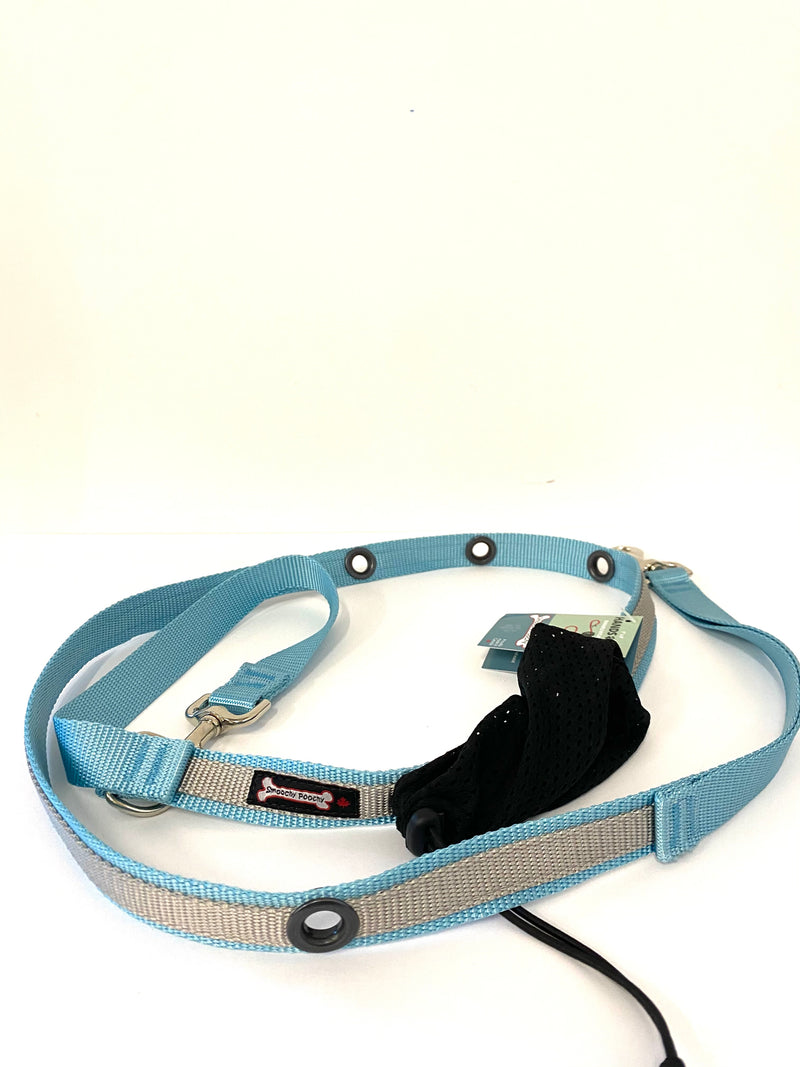 SMOOCHY POOCHY 1”x6’ HANDS FREE NYLON LEAD (TWO COLOURS)