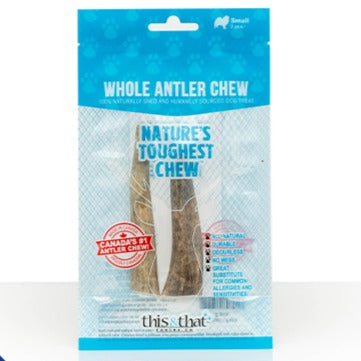 THIS & THAT WHOLE ANTLER CHEW SMALL (2 PACK)