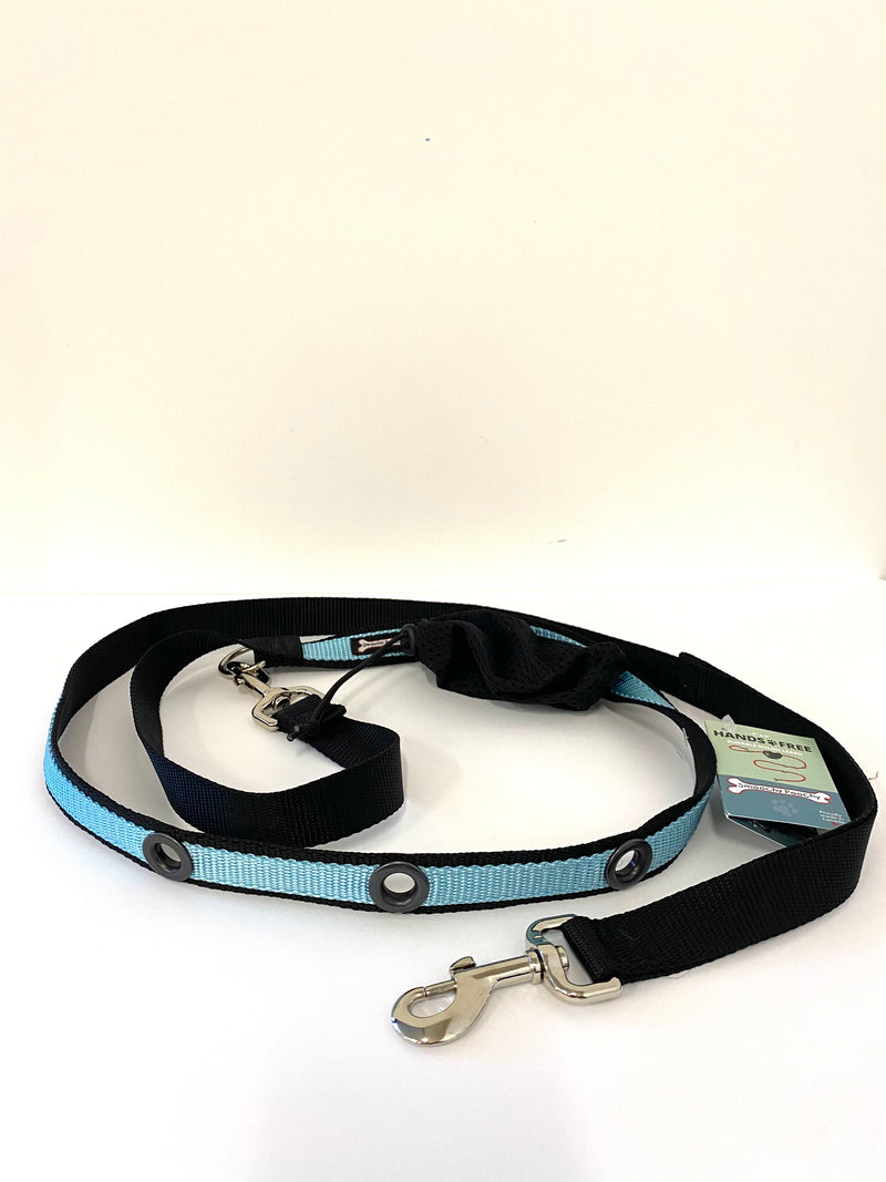 SMOOCHY POOCHY 1”x6’ HANDS FREE NYLON LEAD (TWO COLOURS)