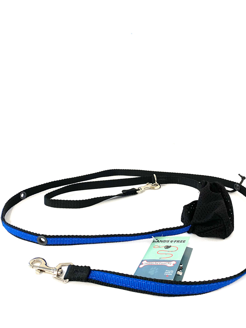 SMOOCHY POOCHY 1”x6’ HANDS FREE NYLON LEAD (TWO COLOURS)