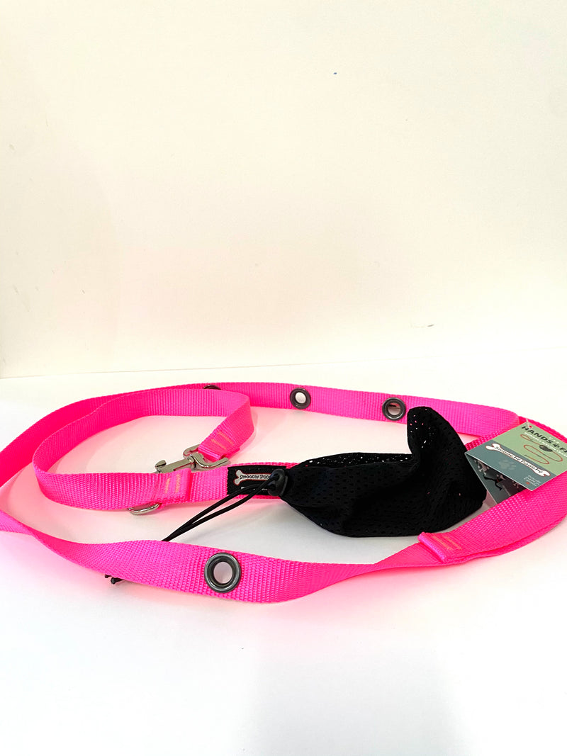 SMOOCHY POOCHY 1” X 8’ NYLON LEAD- SOLID COLOUR
