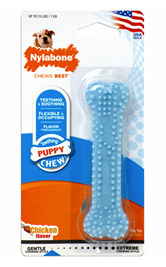 NYLABONE PUPPY DENTAL CHEW BLUE PETITE