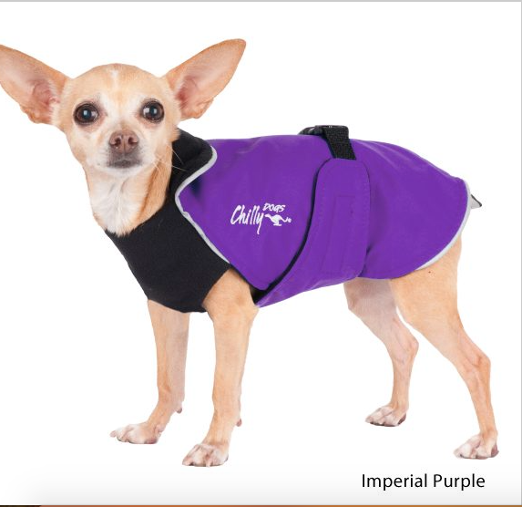 CHILLY DOGS IMPERIAL PURPLE/BLACK MICRO FLEECE ALPINE BLAZER SIZE 20