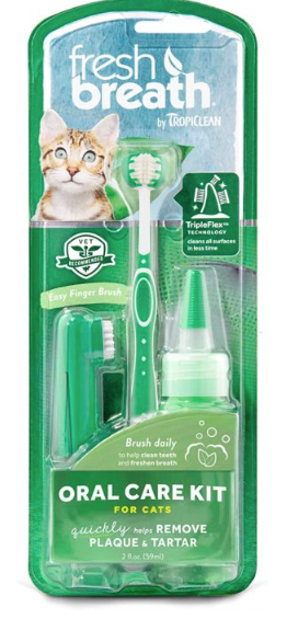 TROPICLEAN FRESH BREATH ORAL CARE KIT FOR CATS 2OZ